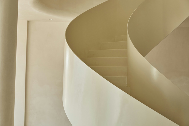 escaleras cemento pulido